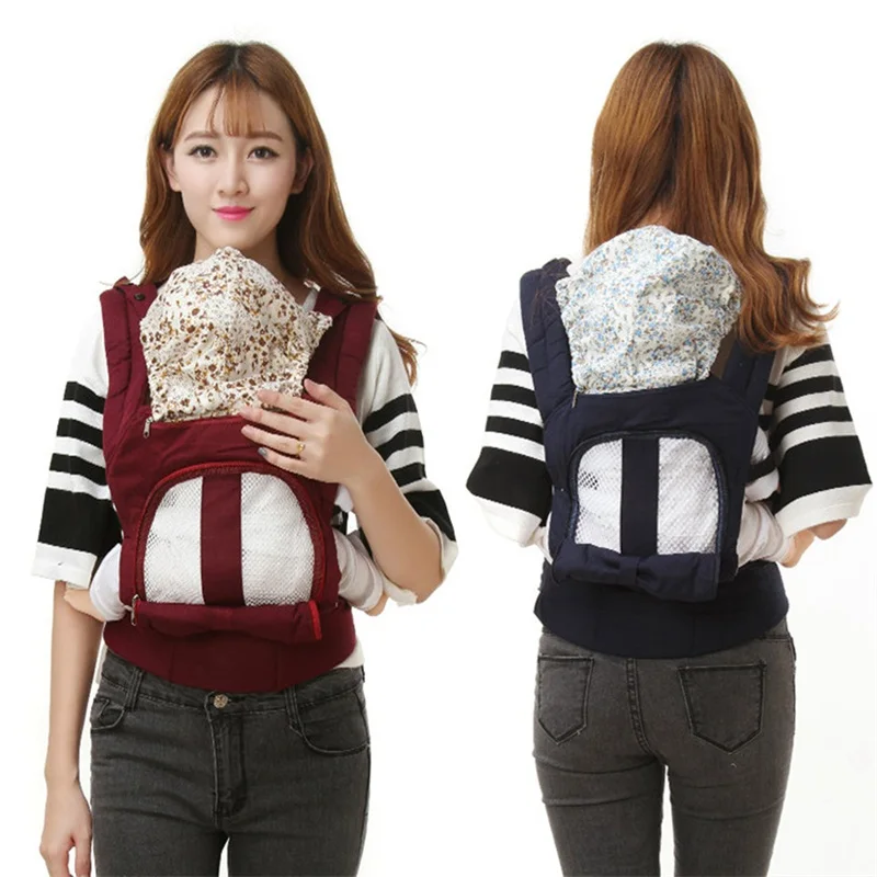 

Multifunctional Baby Carrier for 3 To 30 Months Infant Ergonomic Kids Sling Backpack Breathable Cotton Front Facing Carrier