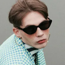New Fashion Cat Eye Sunglasses 2019 Vintage Black Lens Brand Design Women Men Sun Glasses Gafas Oculos De Sol New Fashion Cat Eye Sunglasses 2019 Vintage Black Lens Brand Design Women Men Sun Glasses Gafas Oculos De Sol