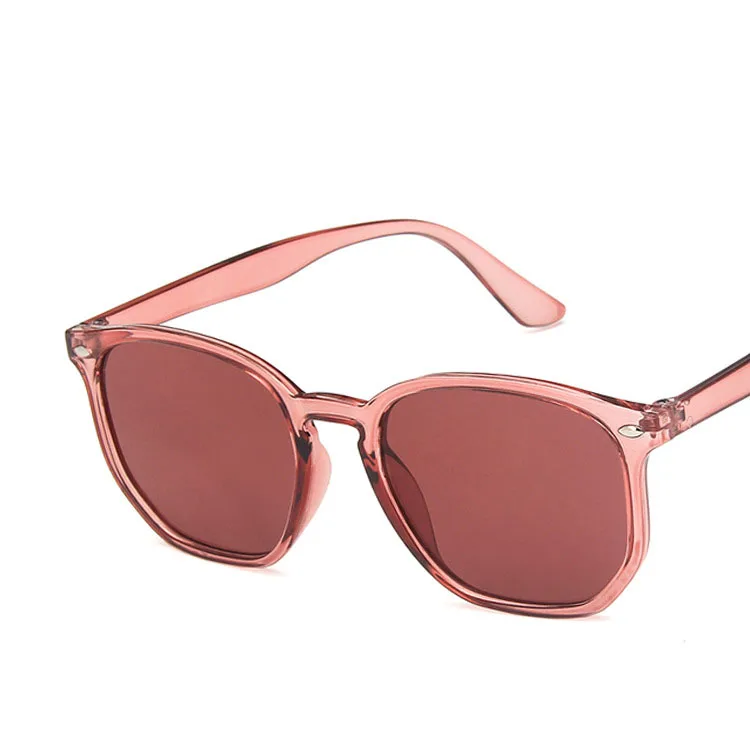 Zonnebril Dames Sunglasses Shade for Women Oval Vintage Retro Sun Glasses Brand Designer Hombre Oculos De Sol Feminino G118 - Цвет линз: hyaline purple red