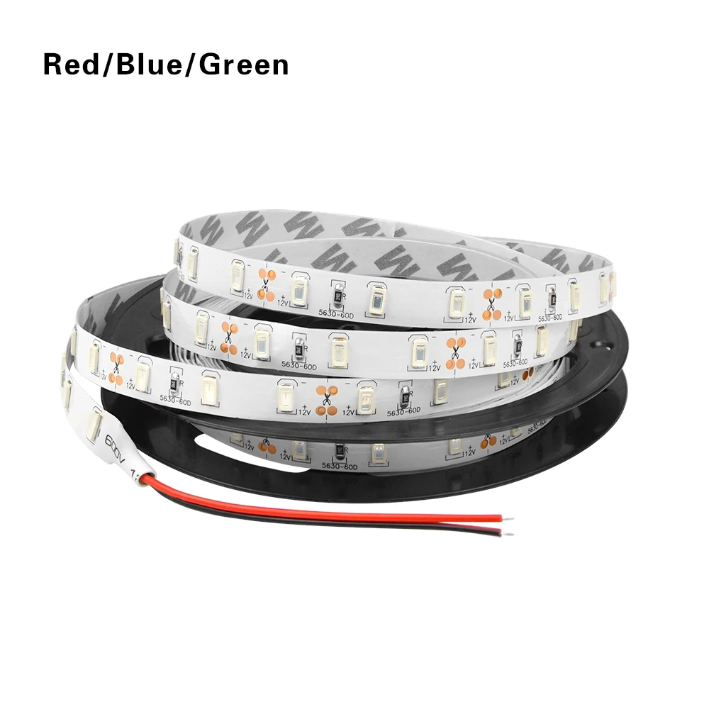 5 м 10 м Высокое качество 5630 SMD DC12V не водонепроницаемый теплый белый/белый светодиодный светильник гибкий барный светильник домашний Декор Светильник