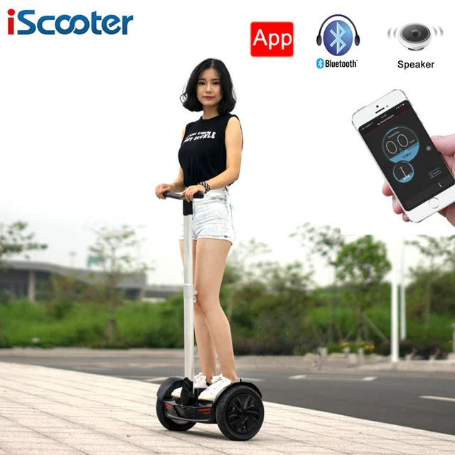 Cheap iScooter 10 inch Handle Bar Hoverboard Electric Self Balancing Scooters 2 Wheel Skateboard Smart Standing  Hoverboard Skateboard