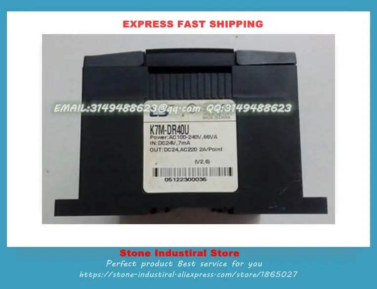 

New Original PLC Main Unit Standard type 24 DC input 16 relay output 85-264VAC K7M-DR40U 100% Tested Good Quality