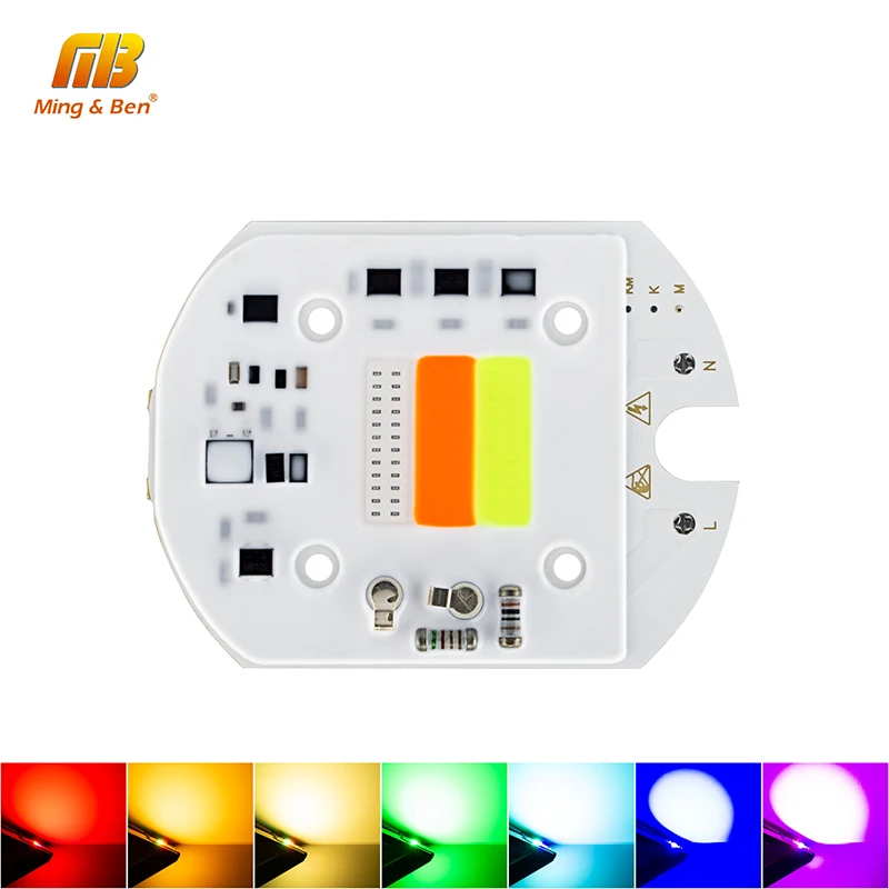 Светодиодный RGB COB Чип 30 Вт AC 220 В 233 умный IC без драйвера DIY для украшения