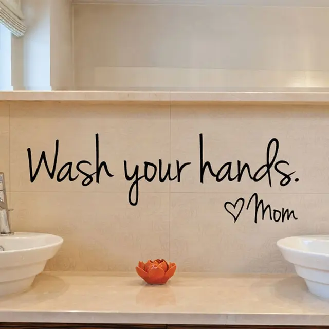 US $1.29 6% OFF|Badezimmer wandaufkleber Waschen Sie Ihre Hände Liebe Mama Wasserdichte Art Vinyl aufkleber bad wand dekor 1 Stück in Badezimmer ... US $1.29 6% OFF|Badezimmer wandaufkleber Waschen Sie Ihre Hände Liebe Mama Wasserdichte Art Vinyl aufkleber bad wand dekor 1 Stück in Badezimmer ...