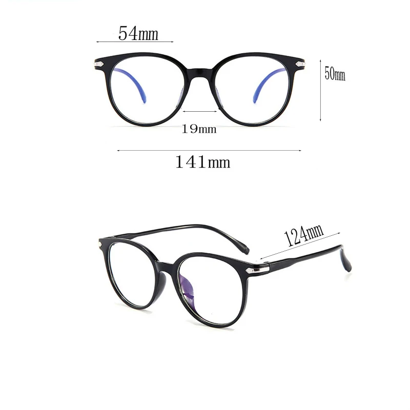 Женские Модные компьютерные очки мужские ретро круглые прозрачные очки Оптические очки оправа прозрачные линзы очки f