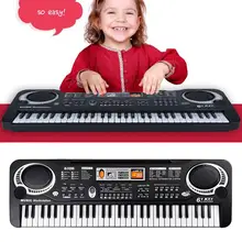 Hobbylane 61 клавиши пианино для детей игрушки электронная многофункциональная клавиатура пианино с микрофоном музыкальный инструмент фотографические реквизиты