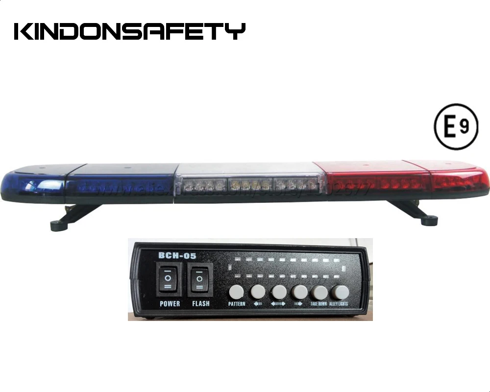 

Free shipping by Fedex! ECE R65 approved 1W LED car lightbar, strobe warning bar, 80PCS LEDs, DC12V or 24V, 1164mm/46inch, amber