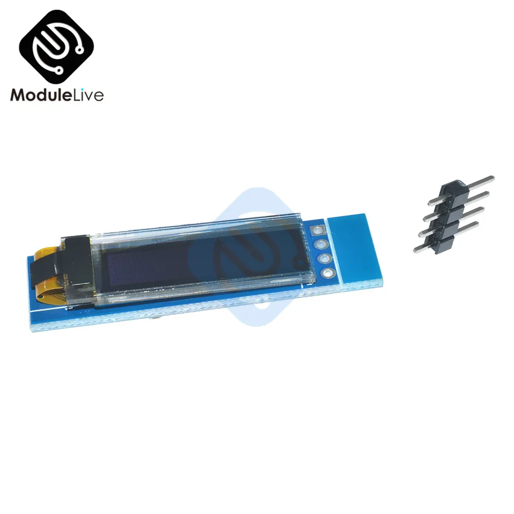 0,91 дюймов 128x32 IIC I2C серийный белый OLED ЖК-дисплей DIY Oled модуль SSD1306 Драйвер IC DC 3,3 V 5V для Arduino PIC 0,9" 12832