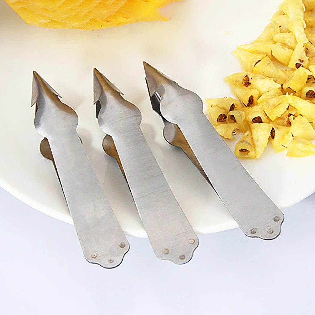 Кухонный резак для фруктов нож для нарезки ананасов из нержавеющей стали нож для чистки глаз ананаса клипса для удаления семян Резак Фрукты Кухонные гаджеты