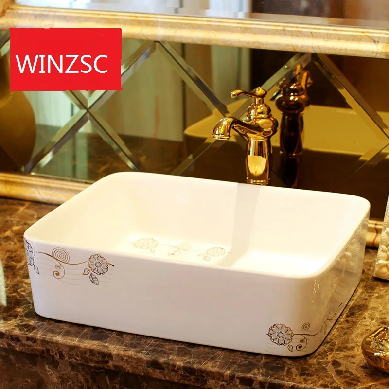 

Above counter basin square washbasin washbasin ceramic sanitary art basin LO621212