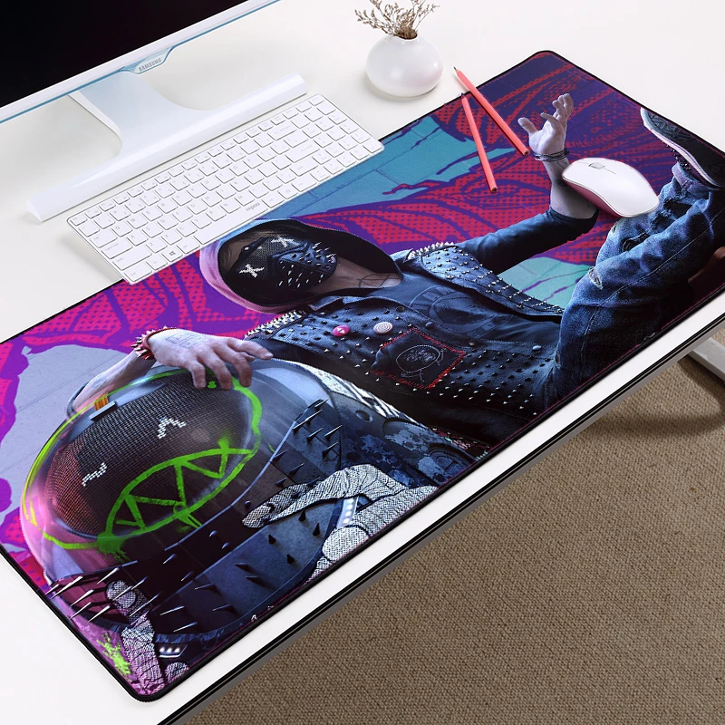 Mairuig The Hot Gaming Mousepad Watch_Dogs 2 Style Table Mat Big Large Size Table Mat Pc Keyboard Anime Game Movie Pattern Mats