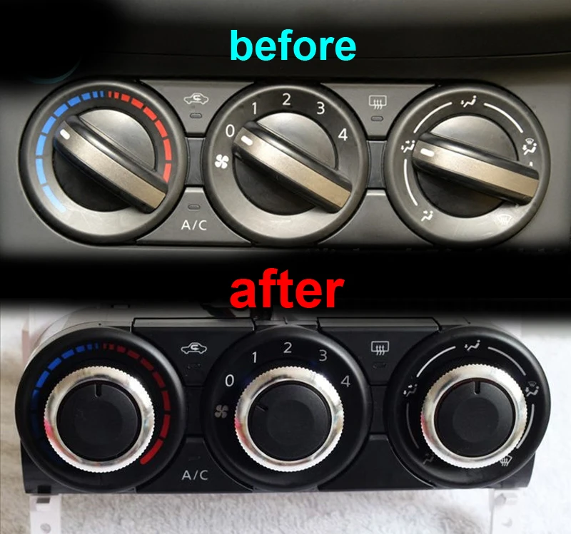 3 шт. для Nissan Qashqai 2008-2015 X-Trail 2009-2013 кондиционер алюминиевая ручка переключатель из