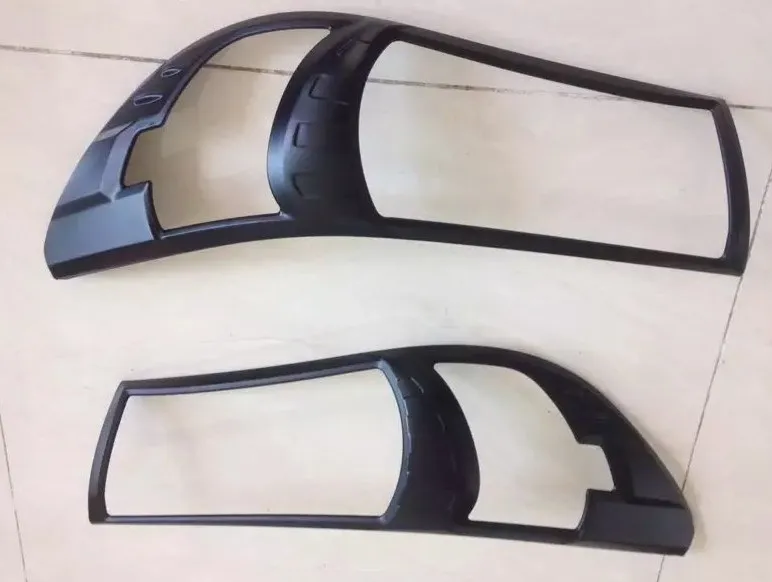 Caliente 2016-2017 cubierta de faros de fibra de carbono para Toyota Hilux Revo 2016 accesorios partes exteriores para Toyota Hilux SR5 2017 + Caliente 2016-2017 cubierta de faros de fibra de carbono para Toyota Hilux Revo 2016 accesorios partes exteriores para Toyota Hilux SR5 2017 +