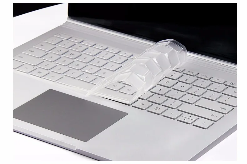Моющийся прозрачный ТПУ для microsoft Surface Book 2 15 дюйм чехол для клавиатуры водонепроницаемый Surfacebook 15,6 чехол для ноутбука