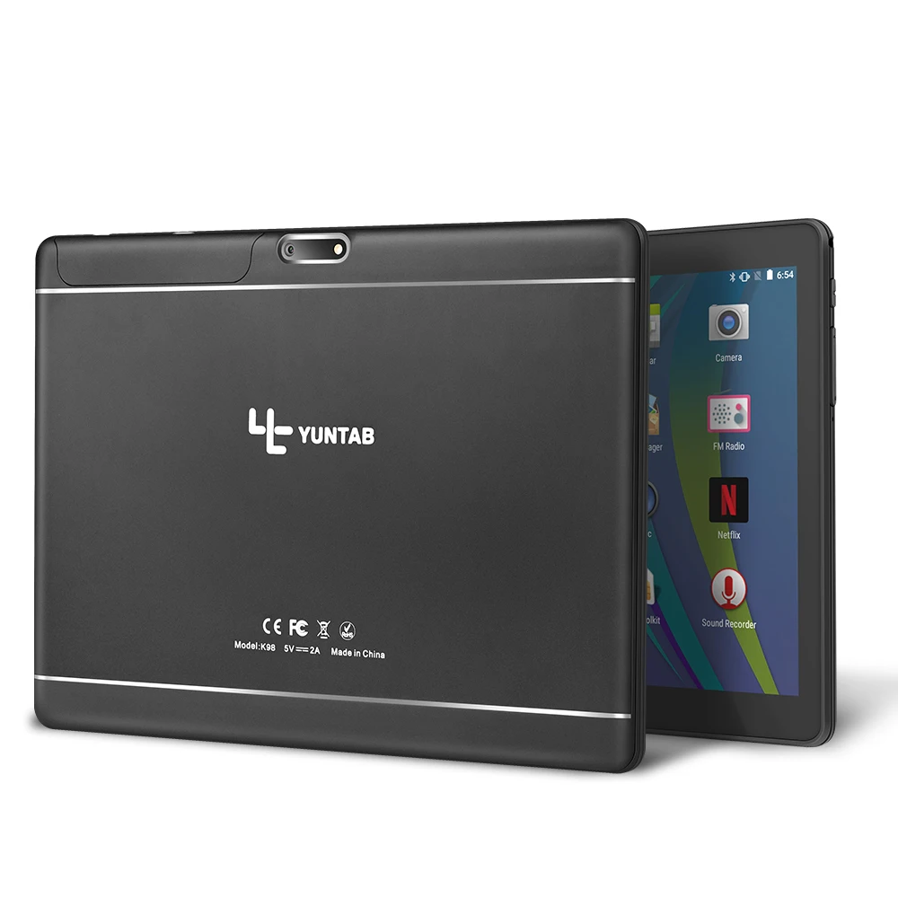 Yuntab 9,6 дюйма K98 4 ядра Google Android 5,1 Tablet PC 1 г + 16 г двойной Камера Поддержка Dual SIM карта с 4500 мАч Батарея