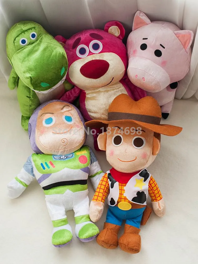 Woody Buzz Lightyear Hamm Alien Lots O медведь Lotso Rex плюшевый динозавр мягкие игрушки для детей, подарки 32-40 см