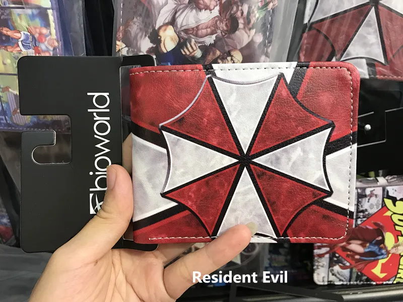 

Biohazard Wallet and Umbrella RESIDENT EVIL Wallet Anime Card Money and Photo holder Gift Short Wallets Game Movie bag Purses