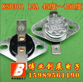 

5pcs/15A 250V Temperature control switch KSD301 145 Degrees Celsius Normally closed (N.C) Thermostat Temperature switch