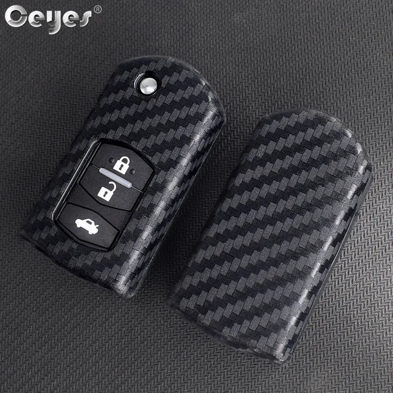 Carbon fiber key cover for MAZDA (1)