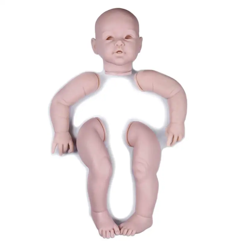 74 см Большой размер силиконовые reborn baby dolls комплект малыш с тканью тела Полный винил руки и ноги 29 дюймов Неокрашенная форма для DIY игрушки