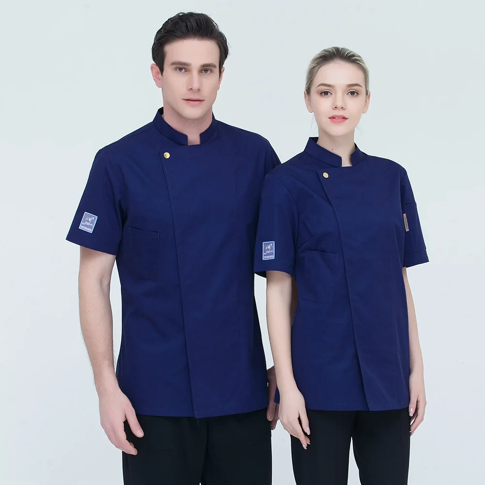 7 видов цветов высокое качество дышащая рубашка с короткими рукавами рабочая одежда шеф-повара Еда Услуги шеф-повар униформы ресторанное питание одежда для шеф-поваров M-4XL - Цвет: jacket