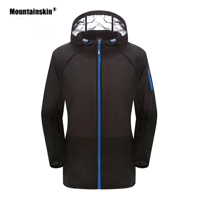 Mountainskin мужские и женские тонкие быстросохнущие походные куртки для активного