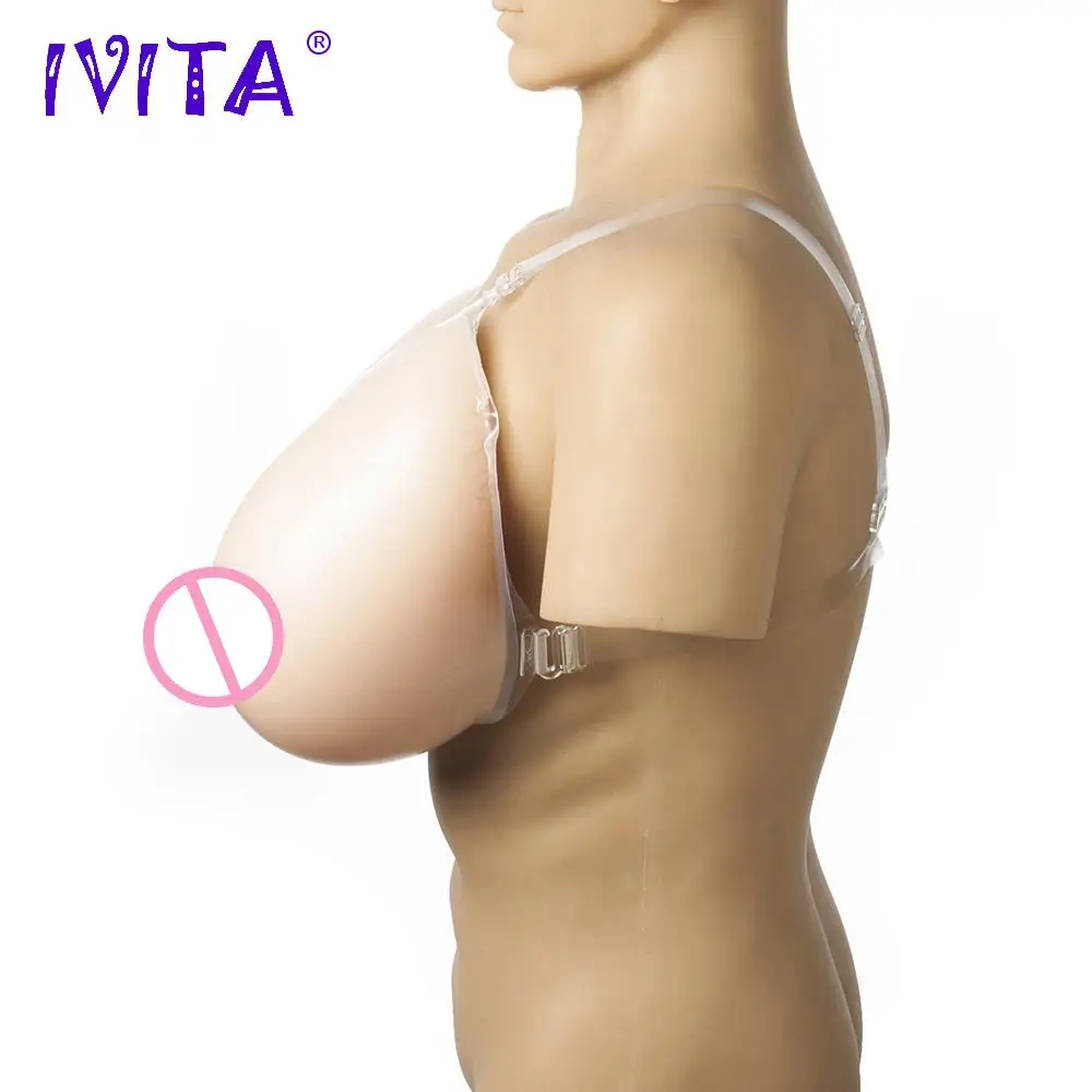 IVITA 5000 г ложная грудь полный слиликон Настоящее Прикосновение Для для