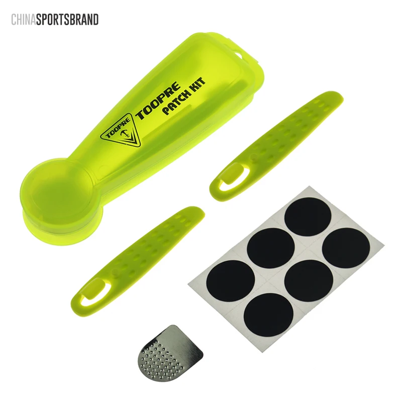 

TOOPRE Bicycle Patch Repair Kit Mtb/Road Tire Spoon Pry Bar Tyre Lever Opener Cycling Repair Tool Kit Accessories Mountain Bike