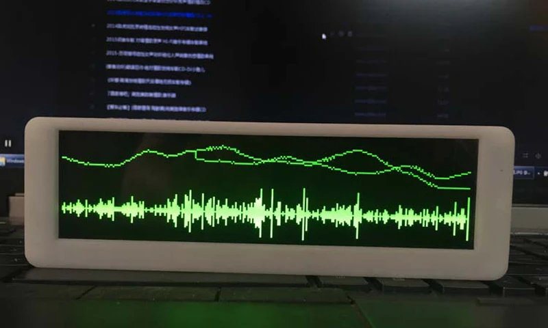 5.5 inch OLED Music Spectrum Display Analyzer Audio Level Indicator VU METER 