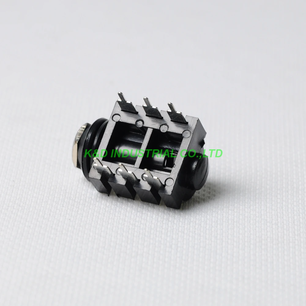 10pc 1 4 Cliff 6 35 Phone Jack 6pin PCB Headphone Audio Tube Amp Guitar Mono