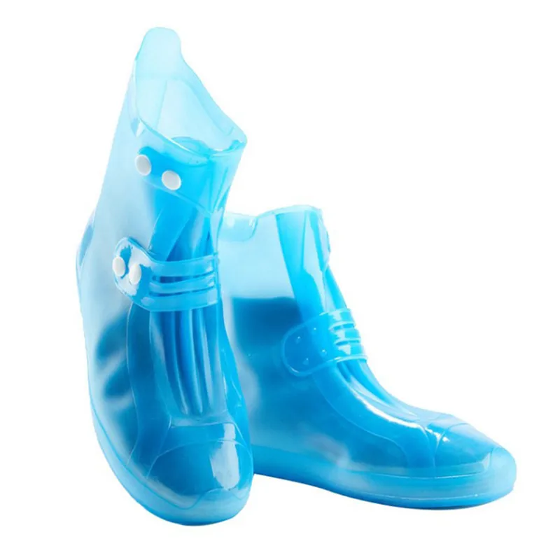 New Waterproof Rain Boots Thick Wearresistant Shoe Cover Reusable