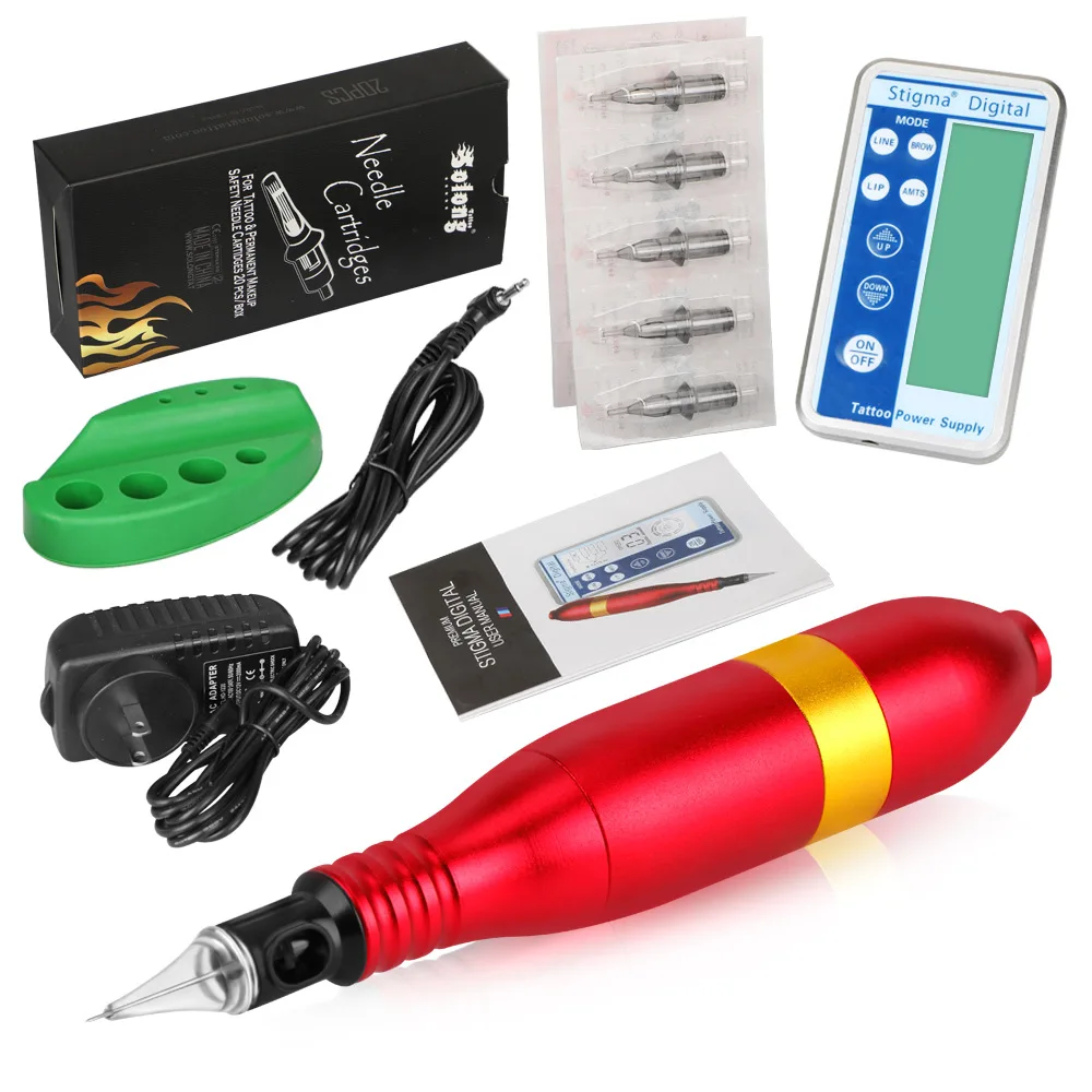 

Permanent Makeup Eyebrow Machine Makeup Gun Tattoo Machine Permanent Eyebrows Lip Pen Tattoo Gun with Holder stand