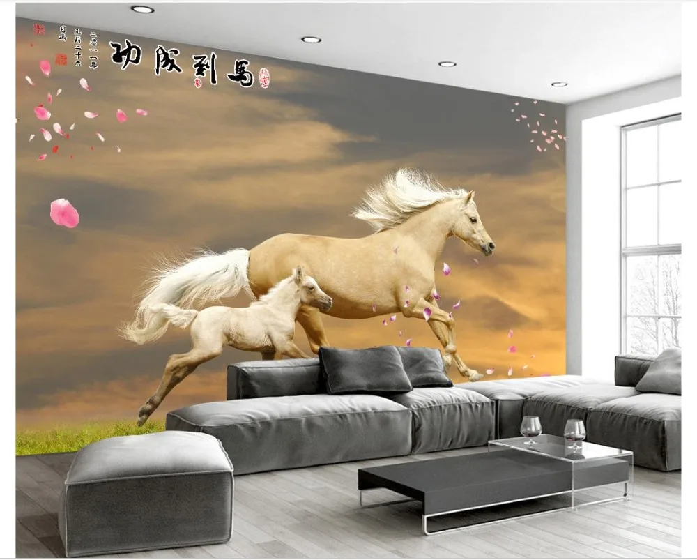 photo wallpaper 3d wall murals wallpaper custom Horse modern minimalist mural background wall