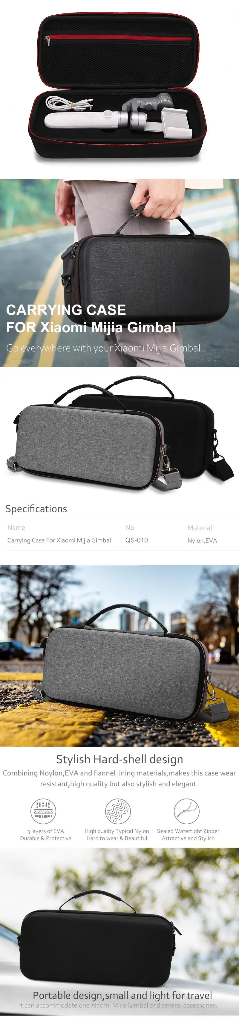 Портативная сумка для переноски, сумка на плечо для Xiaomi Mijia 3 Axis, ручные стабилизаторы, аксессуары для стабилизаторов