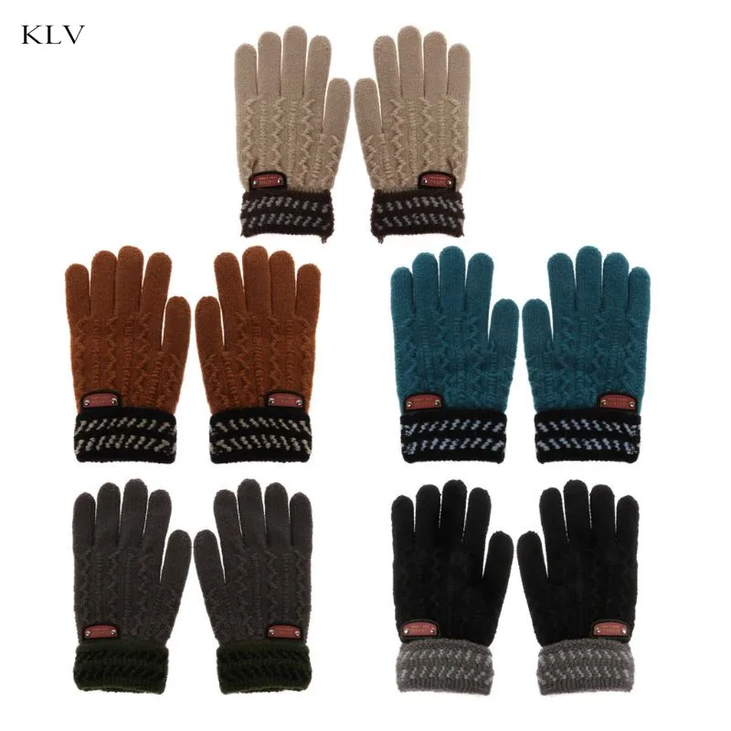 

1 Pair Toddler Kids Girl&Boy Baby Infant Warm Winter Knitted Full Finger Gloves Mittens