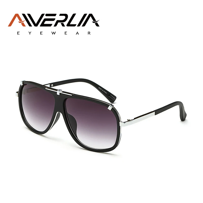 AIVERLIA, мужские солнцезащитные очки, Ретро стиль, мужские солнцезащитные очки, брендовые, дизайнерские, мужские, UV400, градиентные линзы, Oculos Masculino Gafas AI41 - Цвет линз: C4Matte-Silver