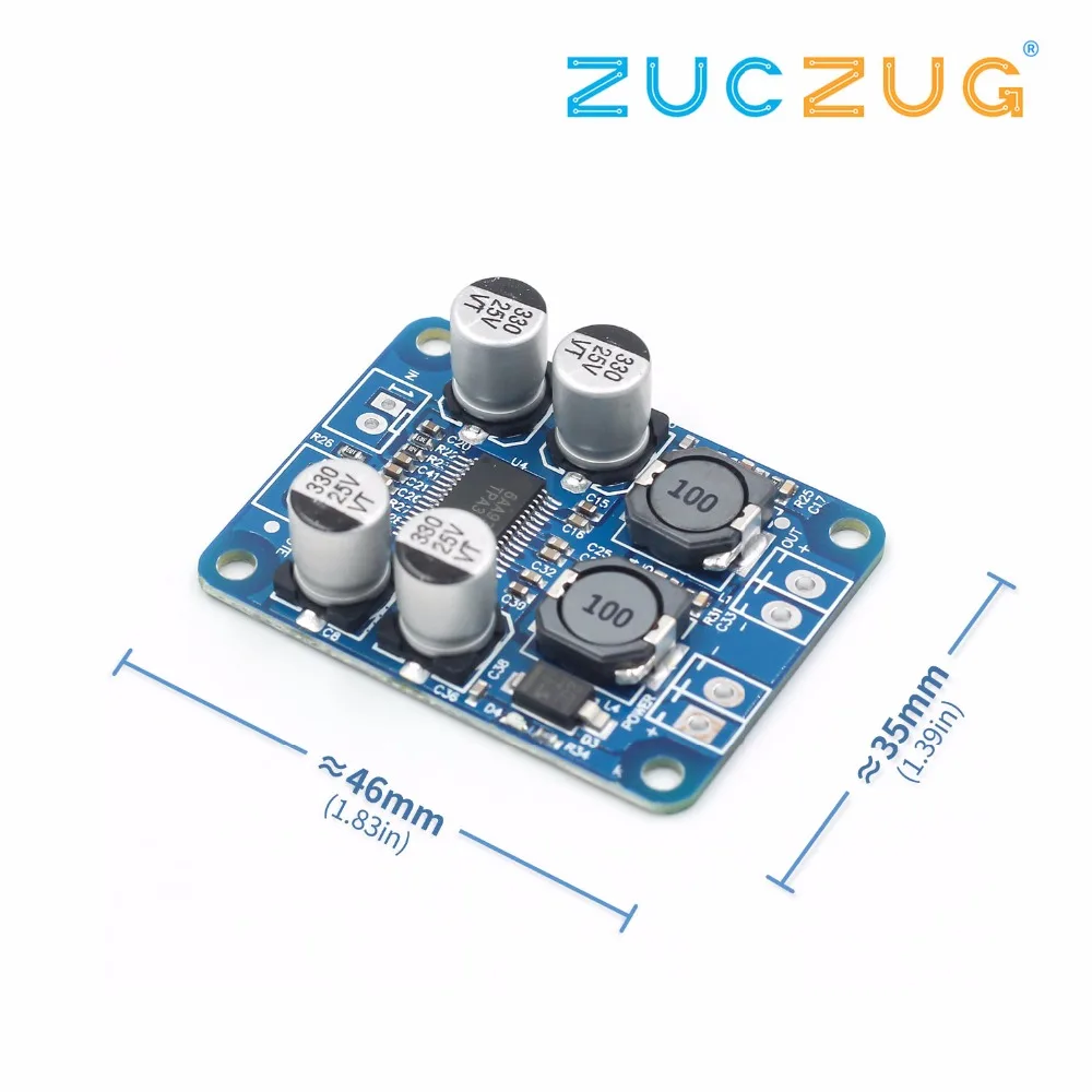 

1pcs TPA3118 PBTL mono digital amplifier board 1X60W 12V 24V POWER AMP