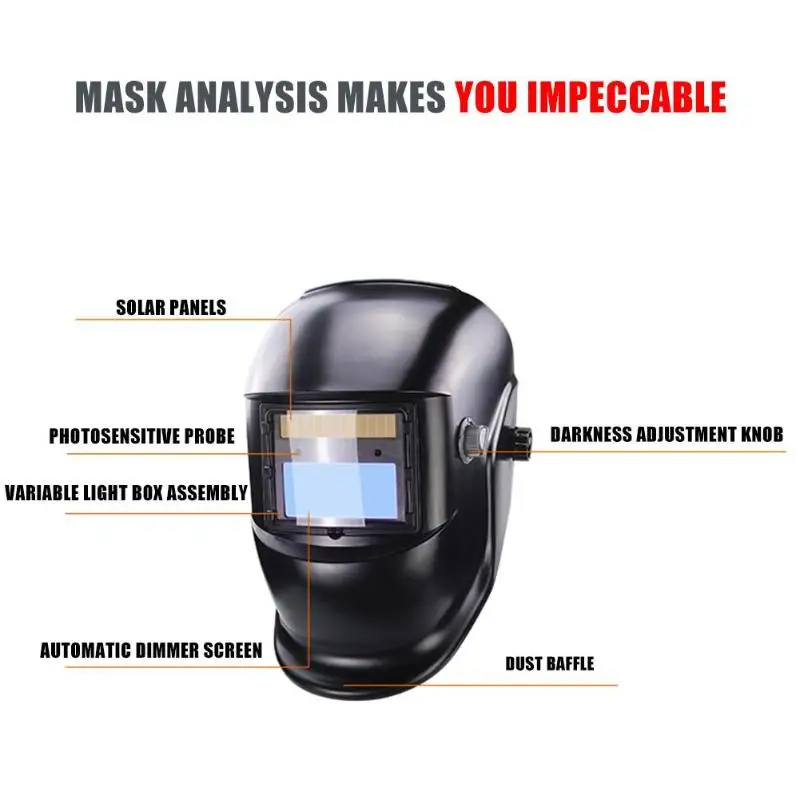 Регулируемый солнечный авто затемнение сварочный шлем электрический сварочный щит маска тент диапазон 9-13 для TIG MIG MMA для сварочного аппарата
