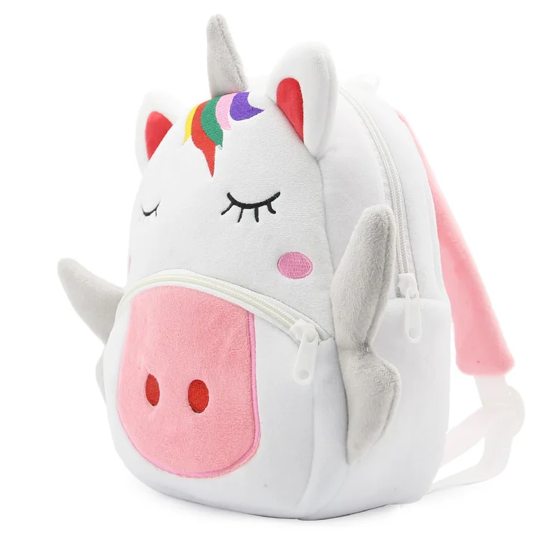  Cute Children's Plush Backpack School bag Animal Unicorn Preschool Baby Early Learning Schoolbag fo - 32865913138