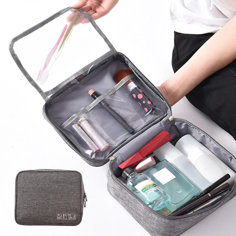  Large Capacity Toiletry Storage Bags Travel Cosmetic Makeup Kit Pouch Case Organizer Zip Lock Suitc