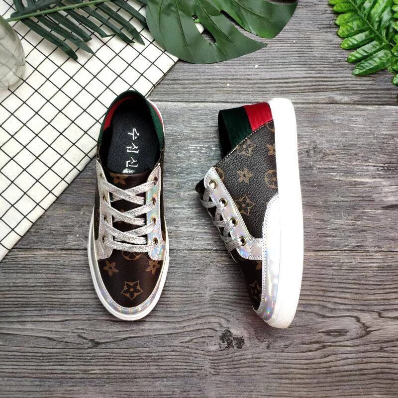 

New Designer Shoes Spring 2019 Cow Suede Women flats Lace-Up Tenis Feminino mix color Glitter Sneakers Ladies Zapatos Mujer