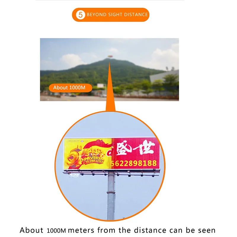 جديد 58 ملليمتر/1000 متر لل جيش عالية القوة الصيد تلسكوب مجهر الصيد تعريف