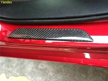 

Yandex carbon fiber style door sill trim universal car model