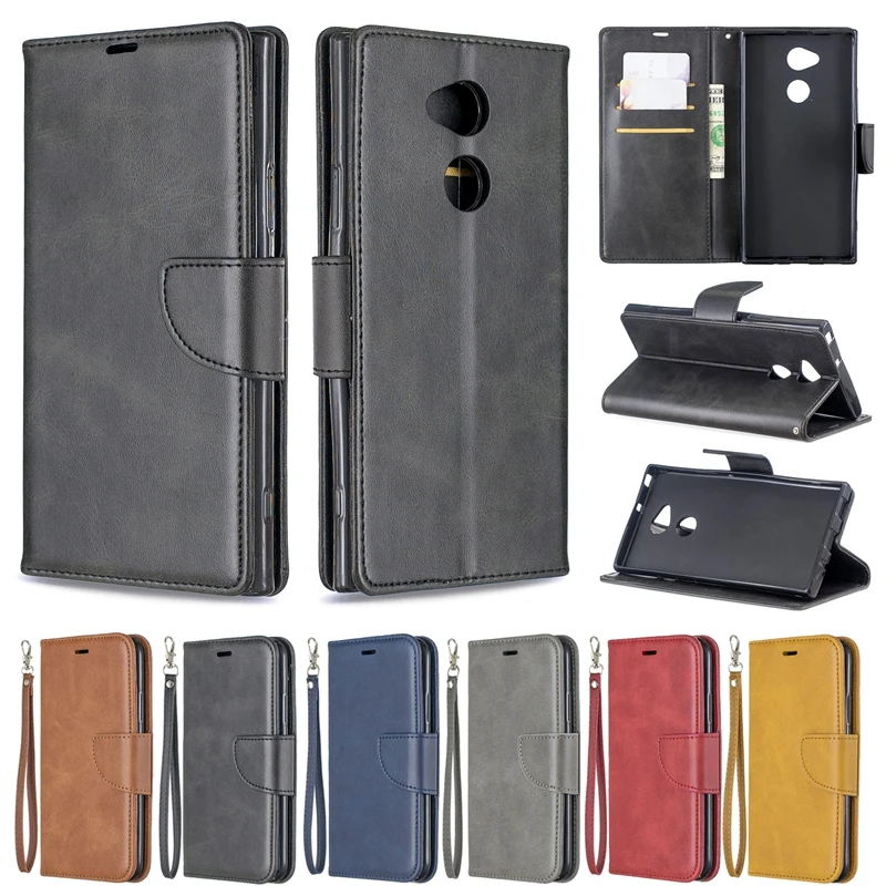 

Leather Flip Case For Sony Xperia XA2 Case Card Slots Wallet Cover For Coque Sony Xperia XA2 Ultra Case Soni Experia XA2 Cover