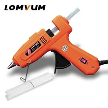 LOMVUM NEW Color Professional High Temp Hot Melt Glue Gun 150W Graft Repair Heat Gun Pneumatic DIY Tools 15 Free Glue Sticks