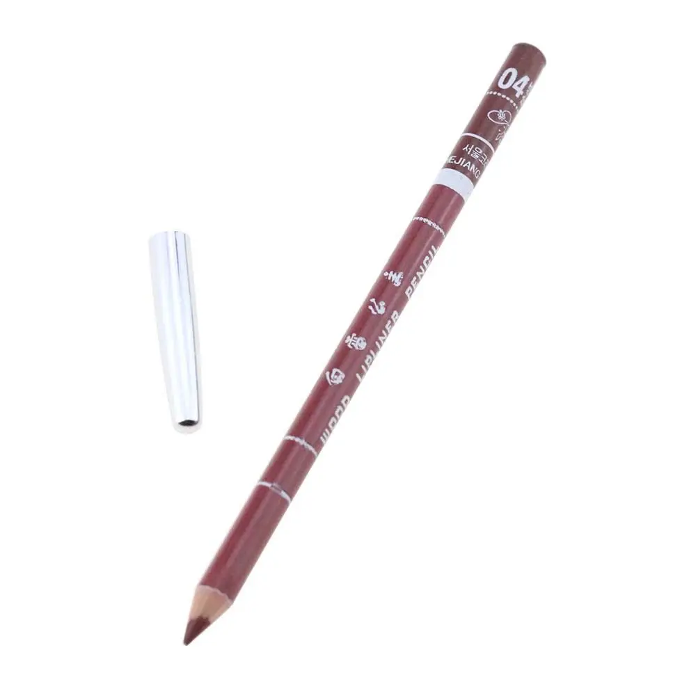 1 шт. Косметический профессиональный Водостойкий карандаш для губ Мягкий карандаш для макияжа - Цвет: 4