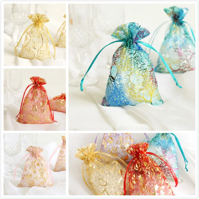 50ps 12color organza wedding favor candy gift bags 50ps 12color organza wedding favor candy gift bags