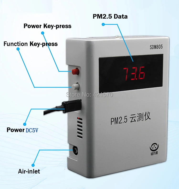 SDM805 Laser PM2.5 remote monitor detector cloud instrument PM2.5