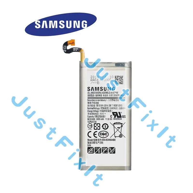 EB BG950ABE оригинальный Батарея для samsung Galaxy S8 G950 G950F G950A G950T G950U G950V G950S 3000 мА/ч запасная