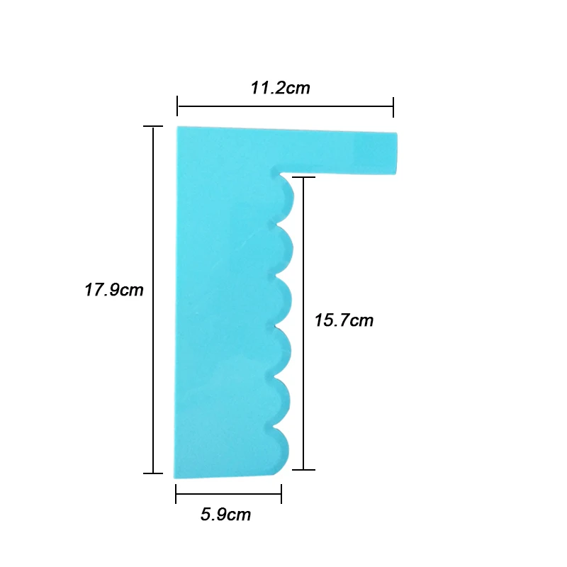 WALFOS скребок для торта разглаживатель мастики мусс крем шпатель край Гладкий кухонный торт форма для печенья инструменты для украшения выпечки - Цвет: WALFOS A